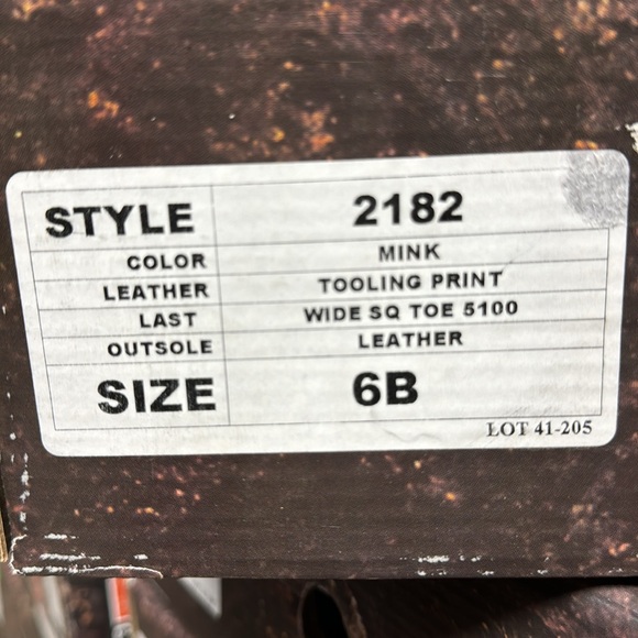 Rockin Leather Brand NEW in box size 6B women’s western cowboy boot Tooled - Picture 5 of 7